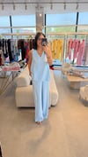 %100 PAMUK BLUZ PANTOLON TAKIM BEBE MAVİ