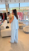 %100 PAMUK BLUZ PANTOLON TAKIM BEBE MAVİ