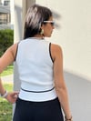 10391 BİSİKLET YAKA FİTİLLİ ATLET BEYAZ
