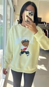 10418CALİFORNIA BEAR SWEAT SARI