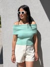10558 İnce Triko Kazak-Mint