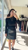 16527 YANDAN BÜZGÜLÜ BLUZ SİYAH