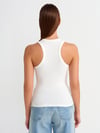 20842 FİTİLLİ HALTER YAKA EKRU