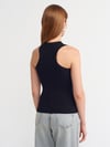 20842 FİTİLLİ HALTER YAKA SİYAH