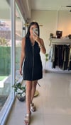 240058 FERMUARLI TRİKO ELBİSE SİYAH