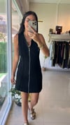 240058 FERMUARLI TRİKO ELBİSE SİYAH