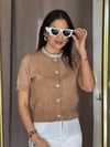 241071 YAKALI TAŞLI YARIM KOLLU HIRKA CAMEL