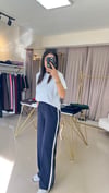 2416616 YANDAN ŞERİTLİ PANTOLON LACİVERT