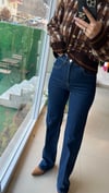 24597 GENİŞ PAÇA PANTOLON MAVİ