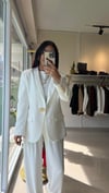 250410 GOLD DÜĞME BLAZER BEYAZ