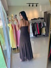 2517320 İÇİ ASTARLI TÜL ELBİSE KAHVE