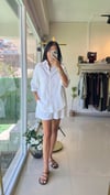 257244 YIKAMALI GÖMLEK ŞORT TAKIM BEYAZ