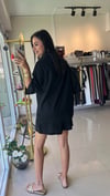 257244 YIKAMALI GÖMLEK ŞORT TAKIM SİYAH