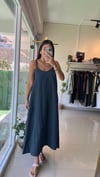 258203 ASKILI ELBİSE LACİVERT