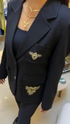 28931 ARMALI BLAZER CEKET SİYAH