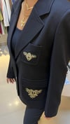 28931 ARMALI BLAZER CEKET SİYAH
