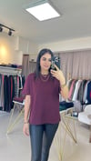 30312 DEKORATİF DİKİŞLİ TSHİRT BORDO