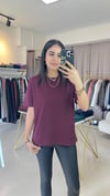 30312 DEKORATİF DİKİŞLİ TSHİRT BORDO