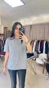30312 DEKORATİF DİKİŞLİ TSHİRT GRİ