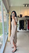 30314 KISA KOLLU MODAL BASİC ELBİSE VİZON