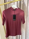 30481 YÜKSEK YAKALI TSHİRT DİLVİN BORDO
