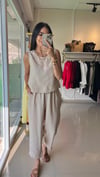 3089 Sofie Bluz Pantolon Takım Bej