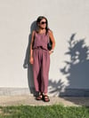 3089 Sofie Bluz Pantolon Takım Gül Kurusu