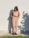 3089 Sofie Bluz Pantolon Takım Vizon