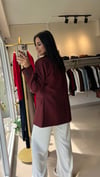 3133 TEK DÜĞME YÜN EFEKT BLAZER BORDO
