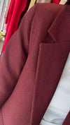 3133 TEK DÜĞME YÜN EFEKT BLAZER BORDO
