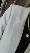 3133 TEK DÜĞME YÜN EFEKT BLAZER GRİ