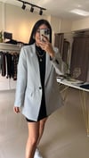 3133 TEK DÜĞME YÜN EFEKT BLAZER GRİ