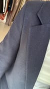 3133 TEK DÜĞME YÜN EFEKT BLAZER LACİVERT