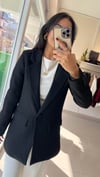 3133 TEK DÜĞME YÜN EFEKT BLAZER SİYAH