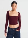 31507 UZUN KOLLU TOP BORDO