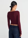 31507 UZUN KOLLU TOP BORDO