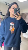 3162 NAKIŞLI SWEAT LACİVERT