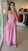31967 STRABLEZ MİDİ BOY ELBİSE PEMBE