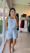 3310 MÜSLİN KUMAŞ TAKIM BEBE MAVİ