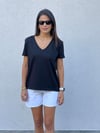 3470 V Yaka Tshirt Siyah