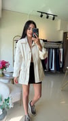 35211 ORJİNAL MODEL LİKRA UZUN CEKET BEJ