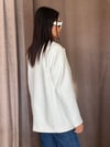 35433 SÜET BLAZER BEYAZ