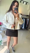 35488 MARKA MODEL OMUZ DETAYLI CEKET BEJ