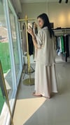 35972 AYROBİN GÖMLEK ELBİSE TAKIM BEJ