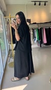 35972 AYROBİN GÖMLEK ELBİSE TAKIM SİYAH