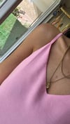 36012 İP ASKILI ELBİSE PEMBE