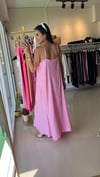 36012 İP ASKILI ELBİSE PEMBE