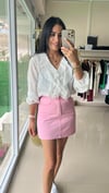 36234 ORJİNAL MODEL ÖNÜ FIRFIRLI VOLANLI GÖMLEK BEYAZ