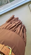 36398 KATLI ŞİFON ETEK KAHVE