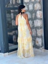 36530 ŞİFON ELBİSE SARI